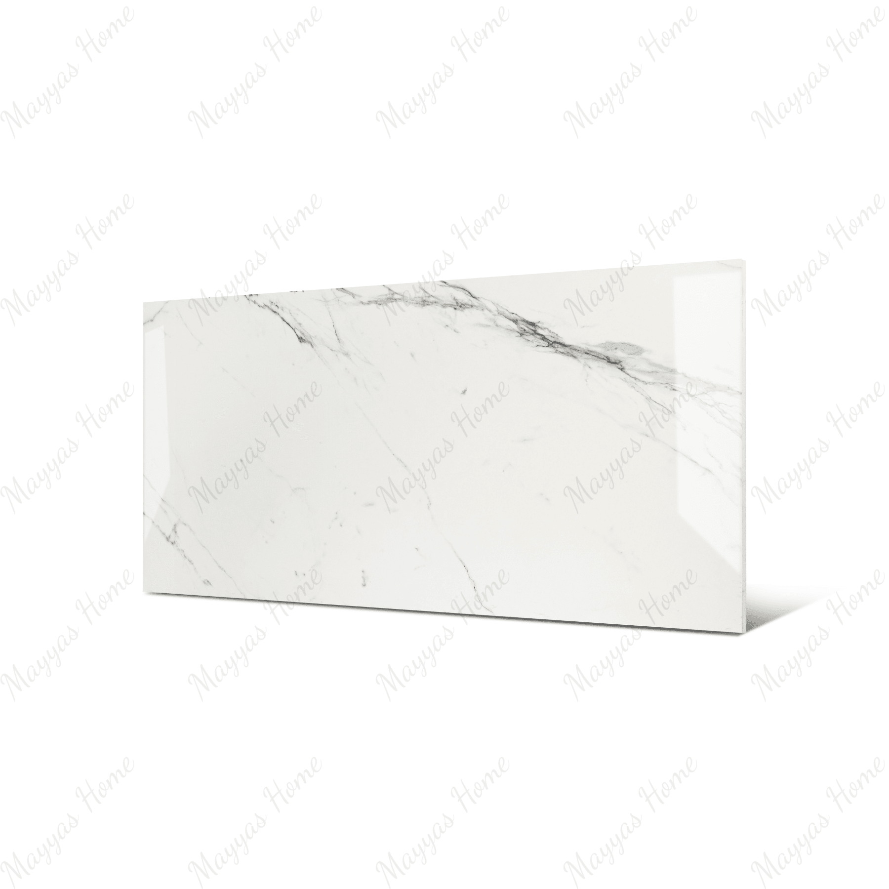 CRSM 117 tiles (80x160cm, 9mm) feature a polished surface with a sleek and modern design. Suitable for both floors and walls, these tiles are perfect for adding a touch of elegance to any indoor space.