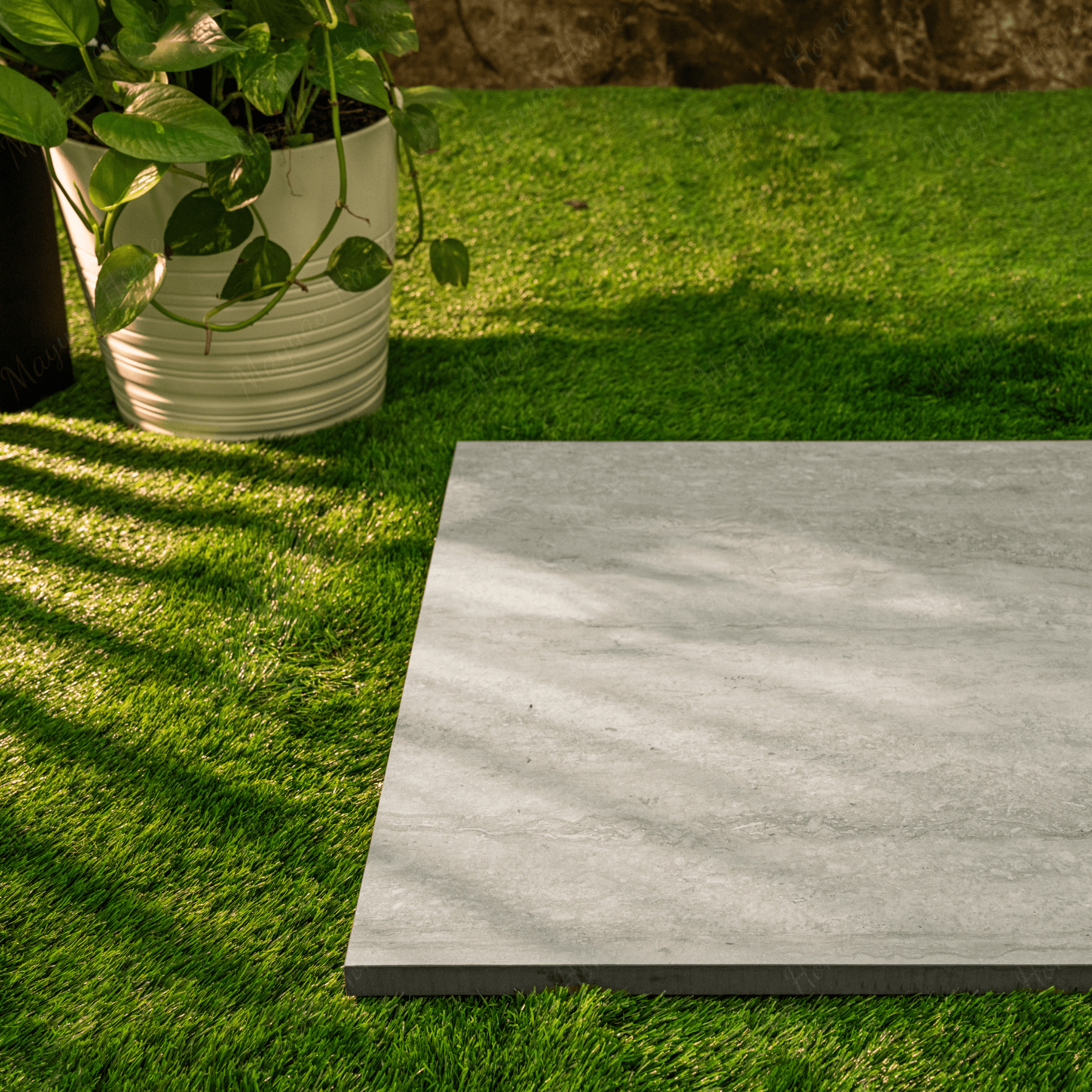 CT Silver porcelain tile 60x120cm 2mm thickness, silver stone look design, durable porcelain tile for modern floors and walls.