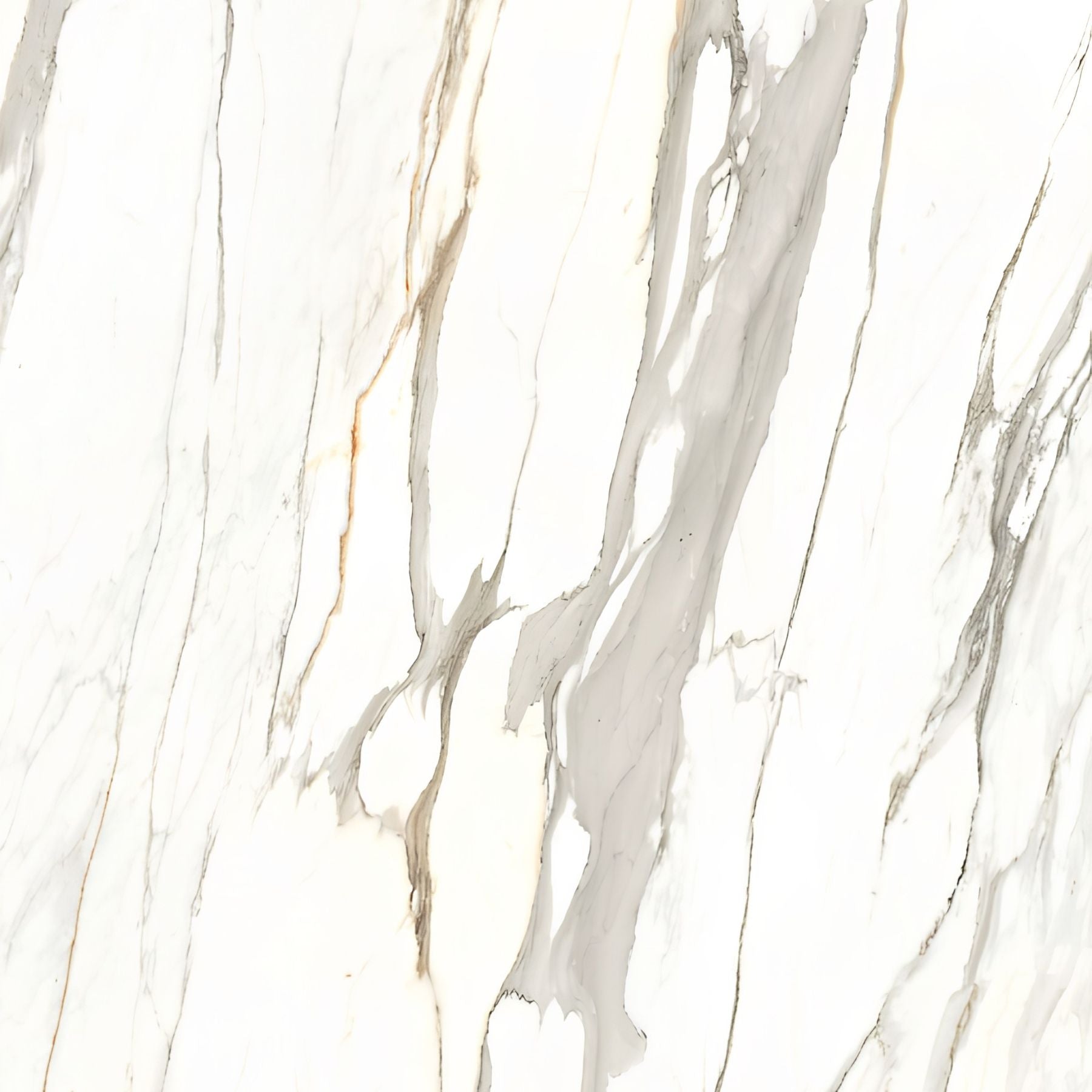 Calacatta Jewel Crystal Polish Colorbody porcelain slab 120x280cm, 9mm thick, with Random 03 Calacatta marble look for premium floors, walls and interiors.