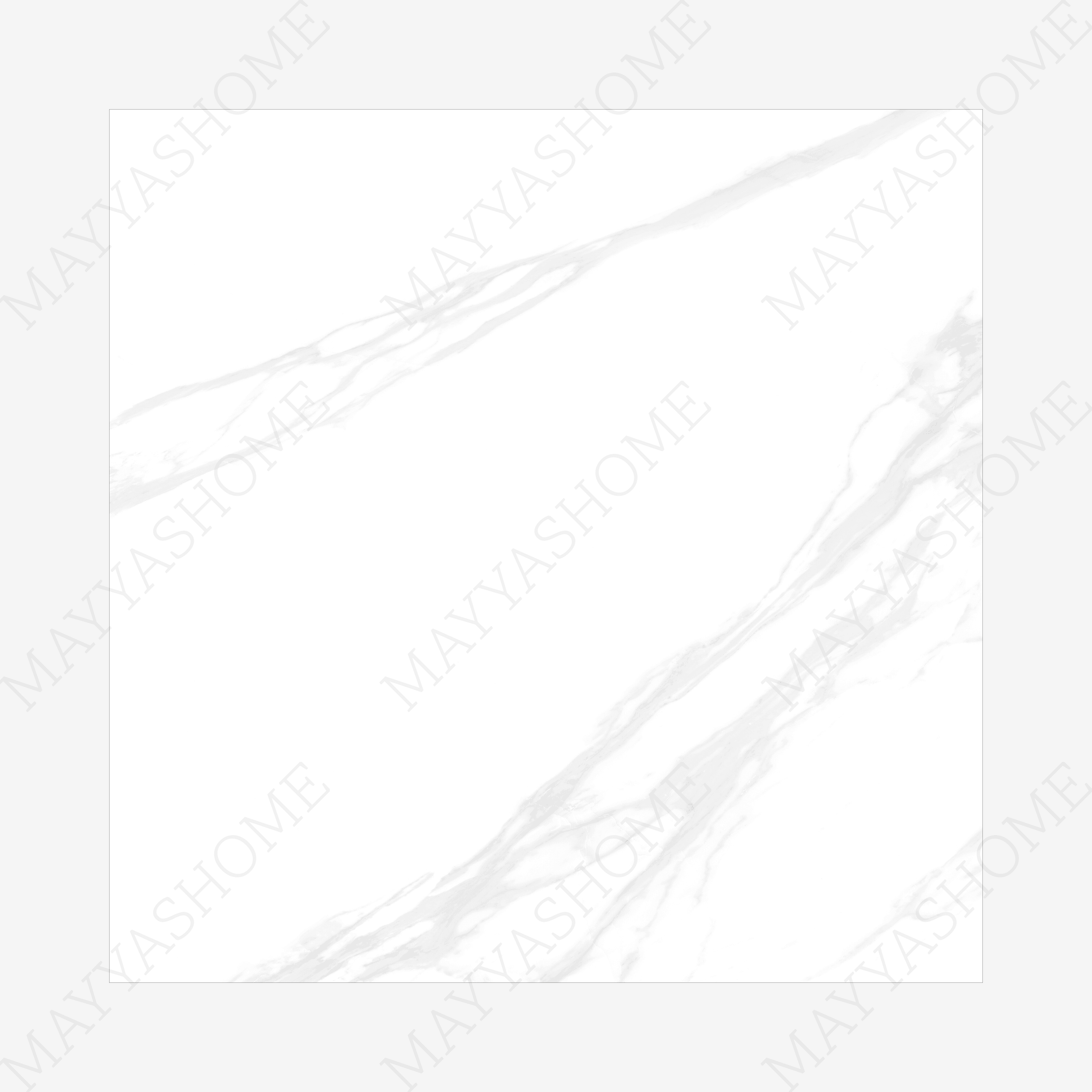 Calacatta White 120x120cm matt porcelain tile with bold grey veining. Elegant marble look, durable and stylish for luxury interiors.