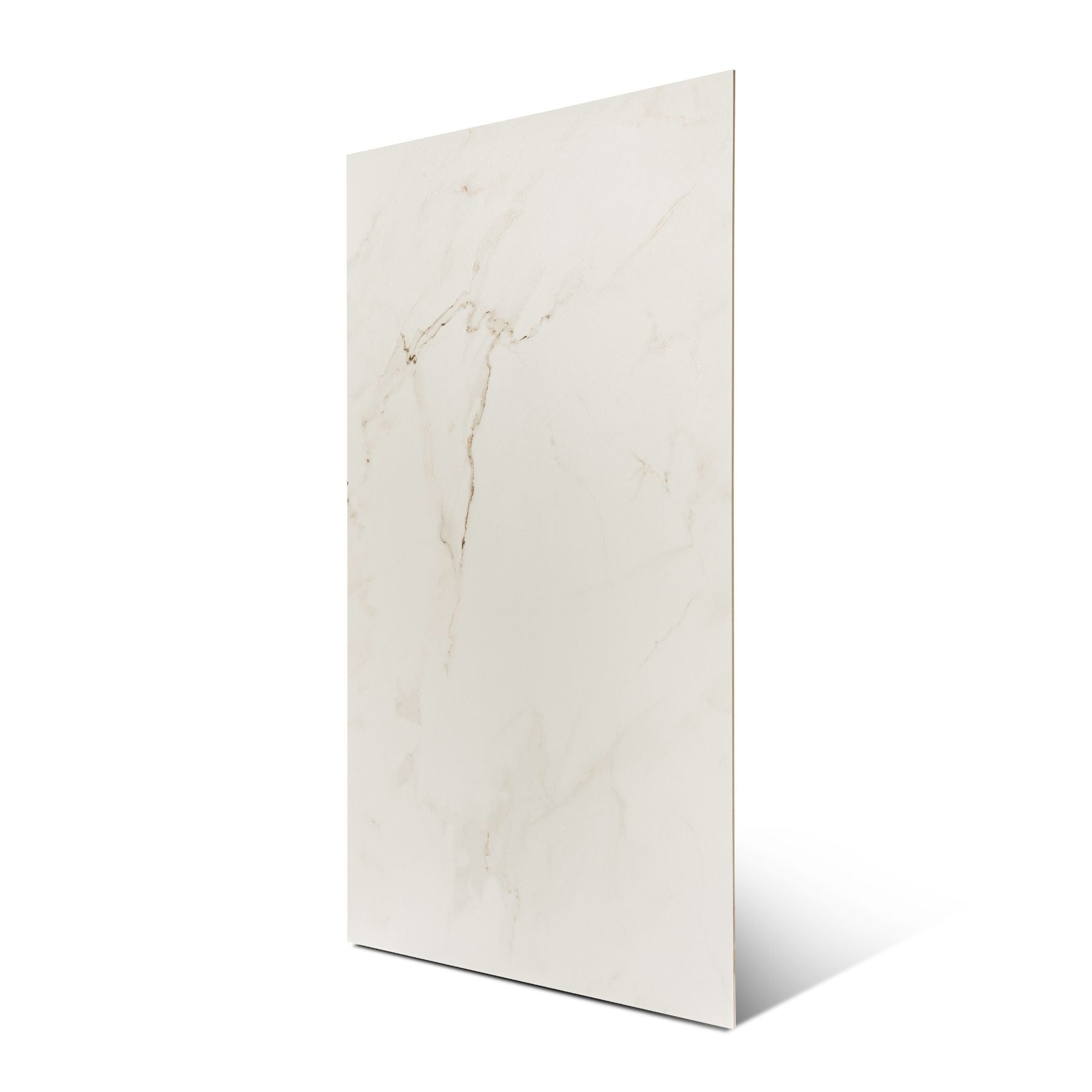 Calcatta porcelain tile in 60x120cm size featuring elegant white marble texture with soft grey veining and durable 9mm thickness for floors and walls.