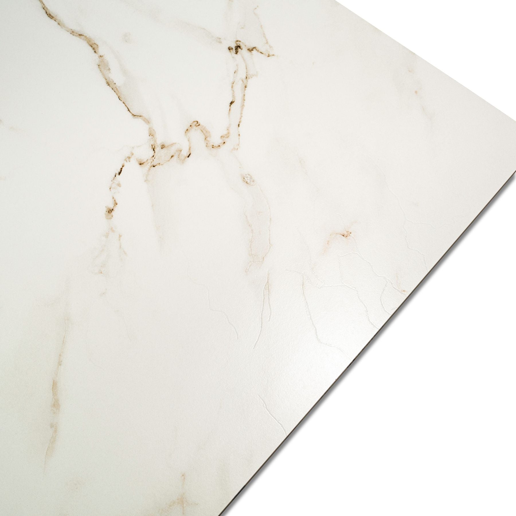 Calcatta porcelain tile in 60x120cm size featuring elegant white marble texture with soft grey veining and durable 9mm thickness for floors and walls.