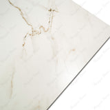 Calcatta porcelain tile in 60x120cm size featuring elegant white marble texture with soft grey veining and durable 9mm thickness for floors and walls.