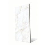 Carara Gold polished porcelain slab in 120x280cm with 6mm thickness, offering a luxury marble look for premium floors, walls and contemporary interiors.