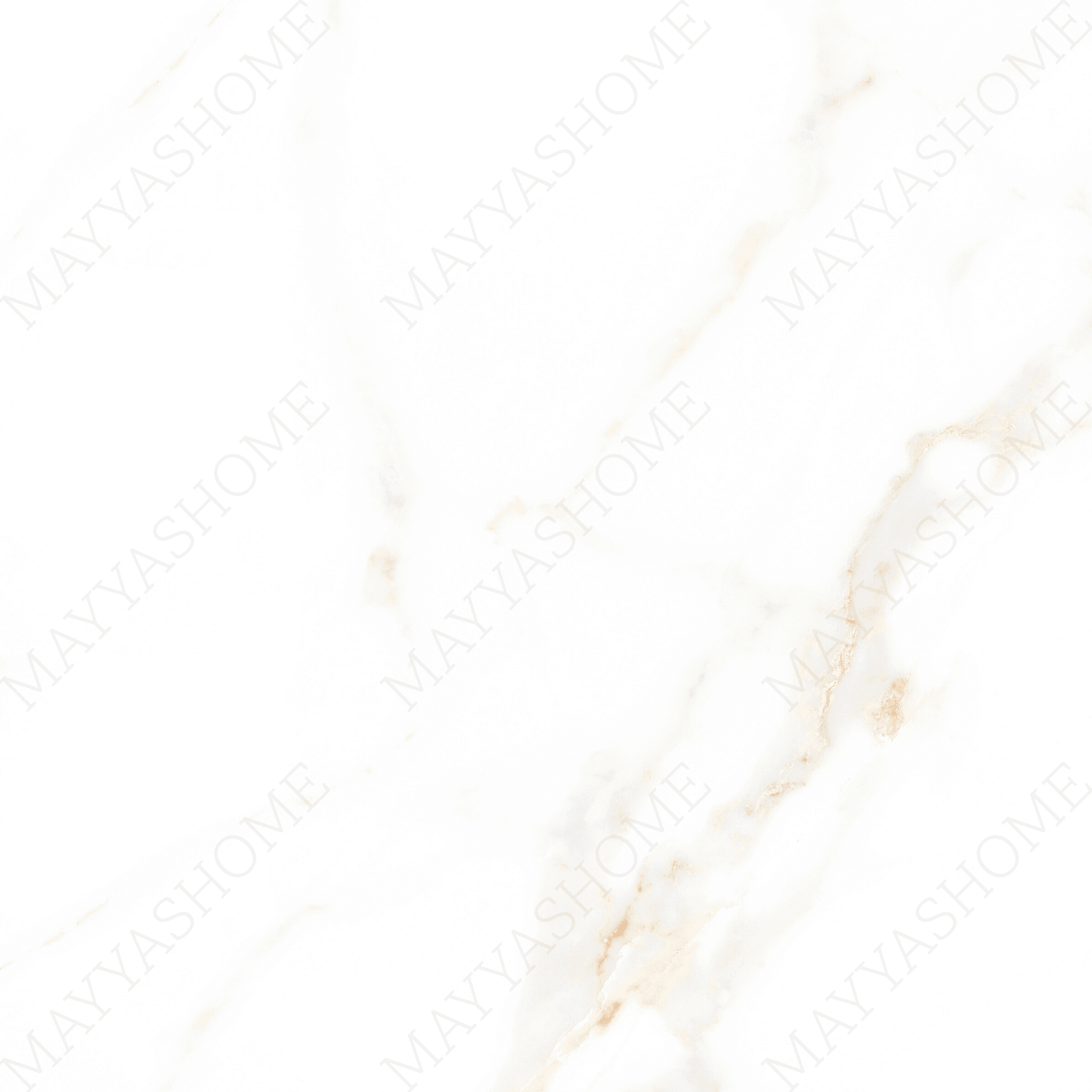 Cecelia Gold 120x120cm matt porcelain tile with soft cream base and golden veining. Elegant, durable, and ideal for modern luxury interiors.