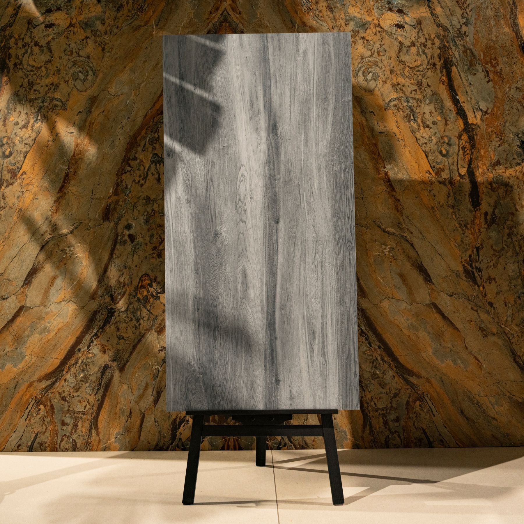 Cedar Wood Nero 60x120cm wood-look porcelain tile with rich dark tones, durable 9mm thickness, low absorption and premium finish for walls and floors.