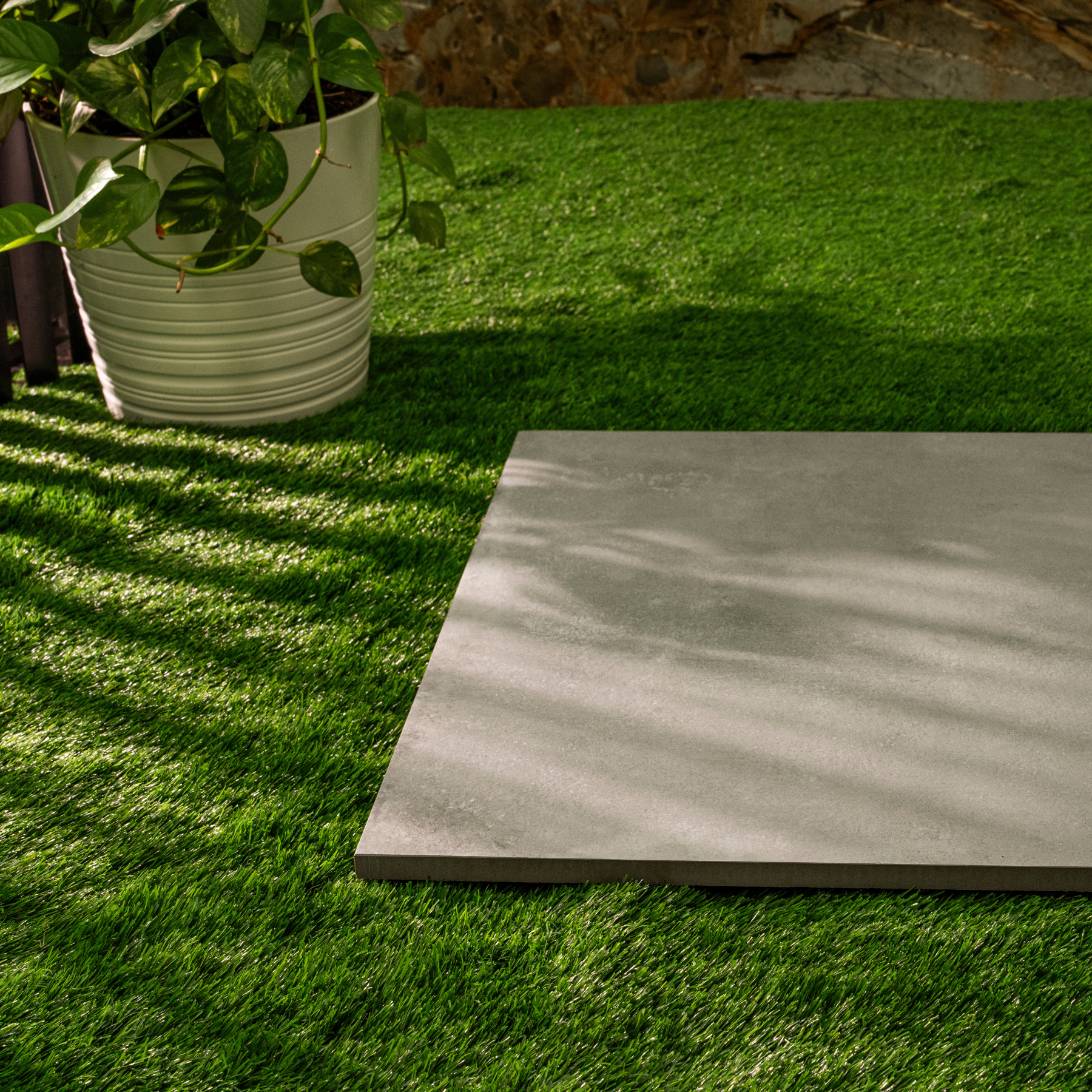 Cementian Grey porcelain tile 60x120cm 9mm thickness, grey cement look design, durable porcelain tile for modern floors and walls.