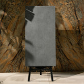Cemento Nero porcelain tile in 60x120cm features a bold dark cement look with high durability, low maintenance, and modern appeal for floors and walls.