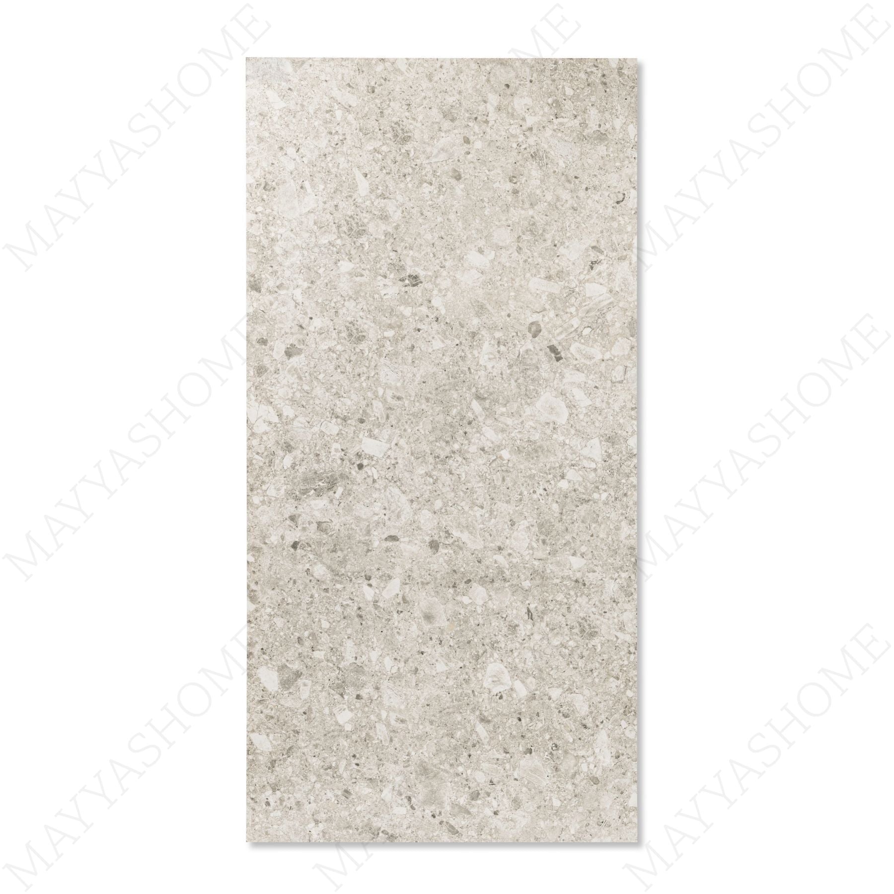 Ceppo De Bianco porcelain tile in 60x120cm size with elegant stone effect, soft light grey tones and durable 9mm thickness for walls and floors.