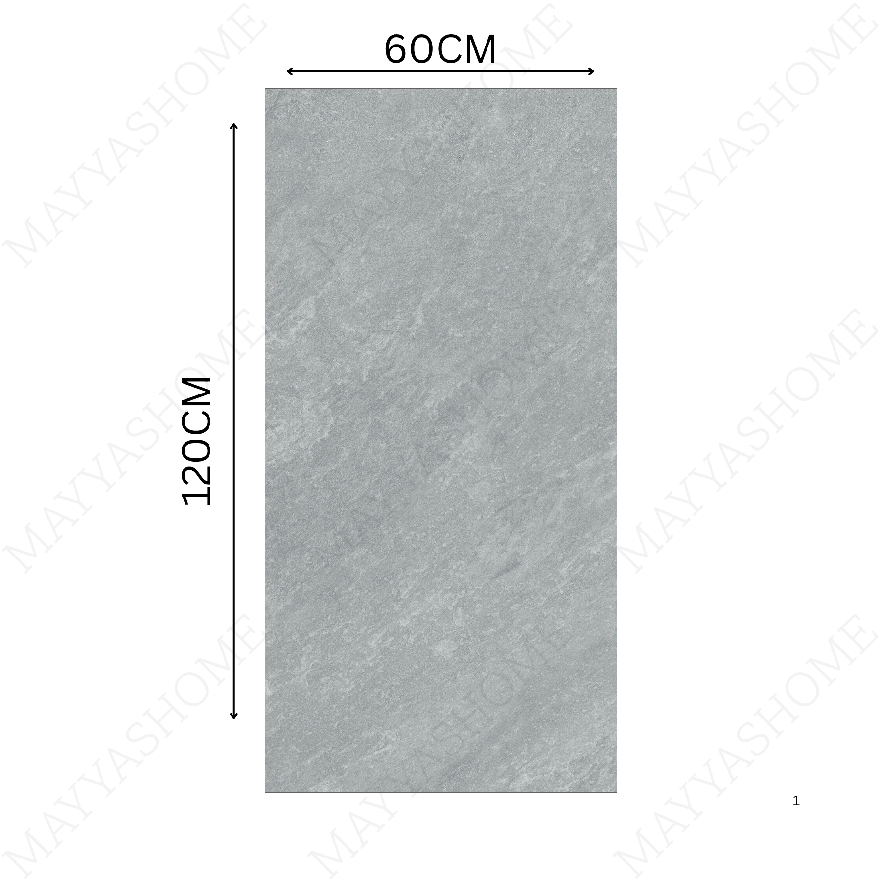 Classic Grey 60x120cm porcelain tile, 20mm thick with R11 slip-resistant rough matt finish. Elegant stone look, ideal for outdoor and high-traffic areas.