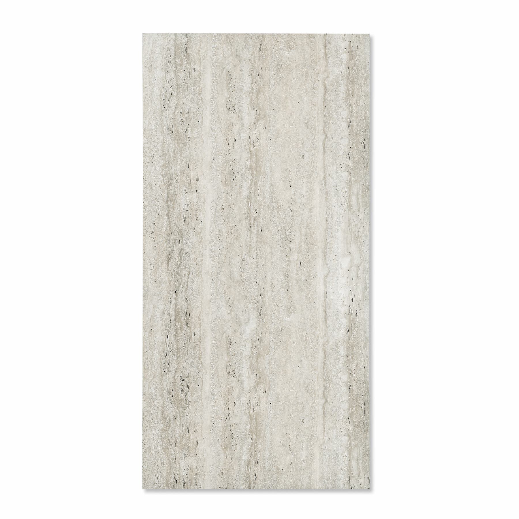 Classic Roma Travertino Grey porcelain tile 60x120x2 with matt finish. Elegant travertine stone look tile ideal for modern floors and walls in luxury interiors.