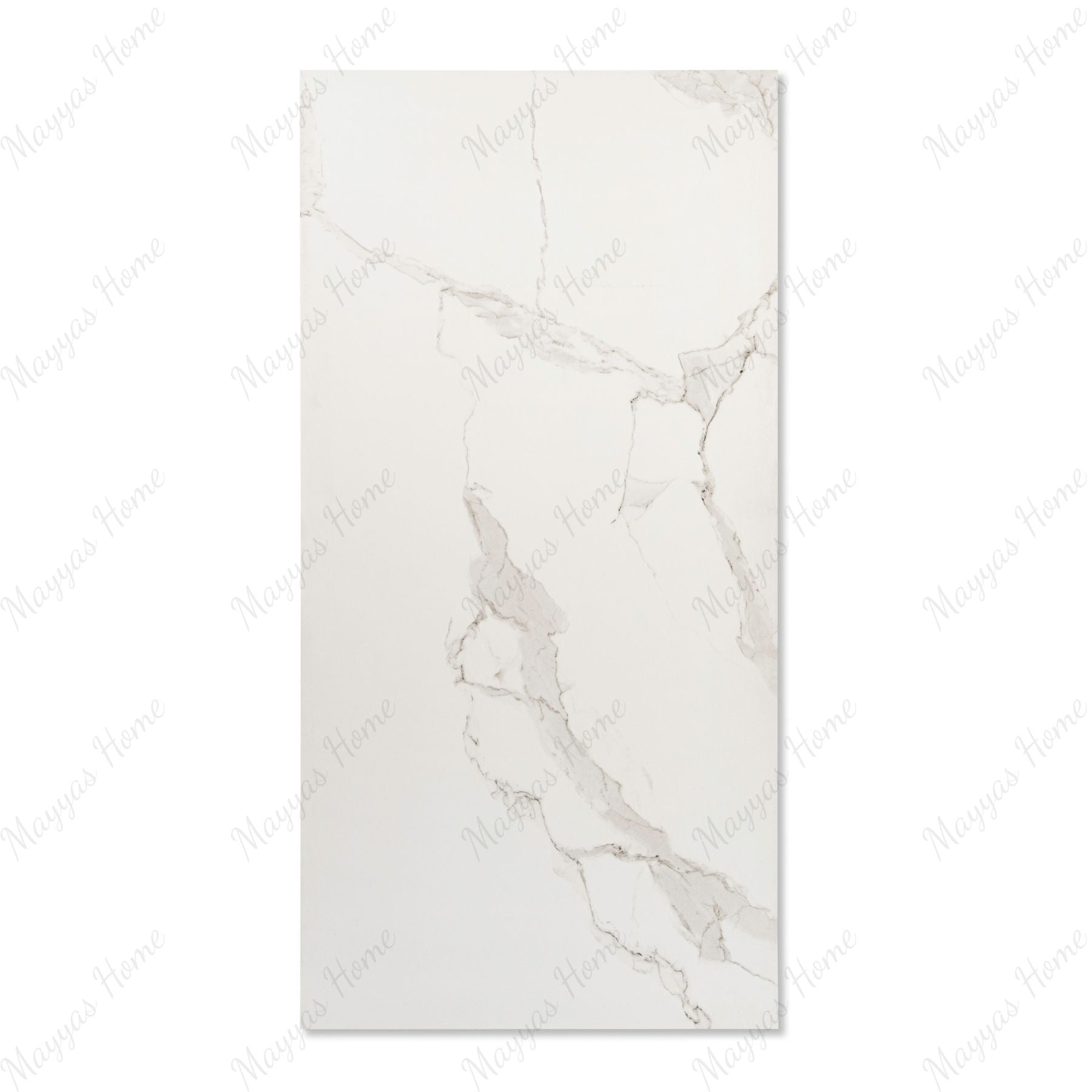 Classic Statuario porcelain tile in 60×120cm offers a luxurious white marble look with elegant grey veining, high durability and low maintenance for modern interiors.