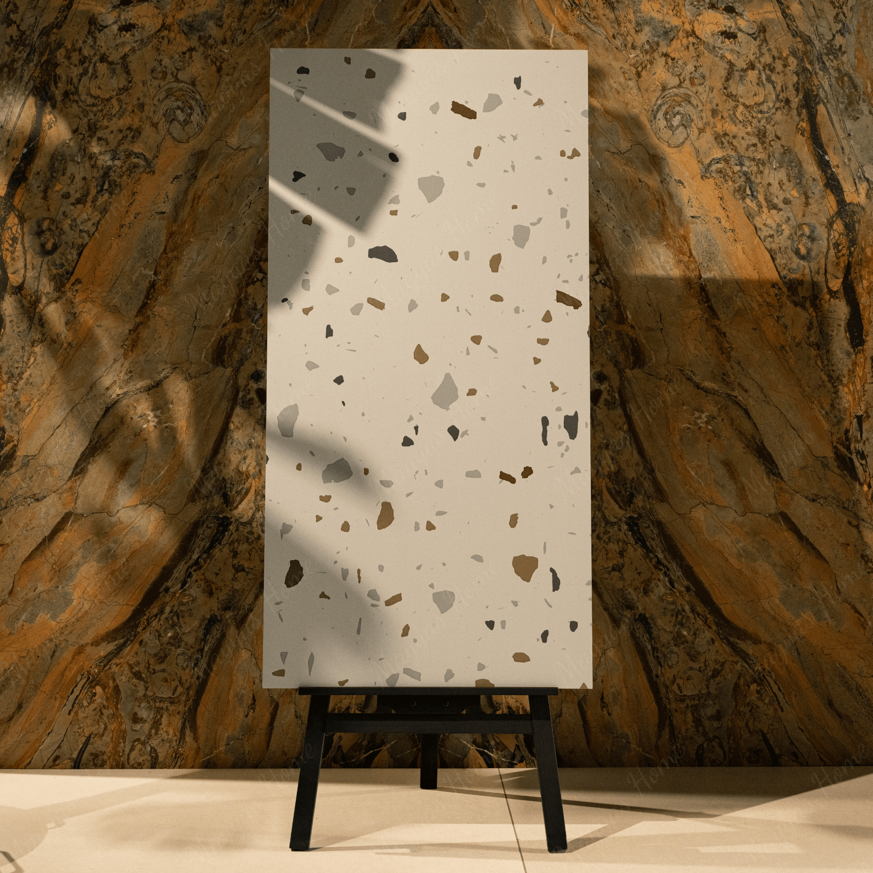 Cloronado Beige porcelain tile 60x120cm with 9mm thickness features a warm stone look, durable porcelain body for floors and walls.