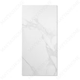 Cloud White porcelain tile in 60x120cm size with soft marble effect, clean white tones and durable 9mm thickness for walls and floors.