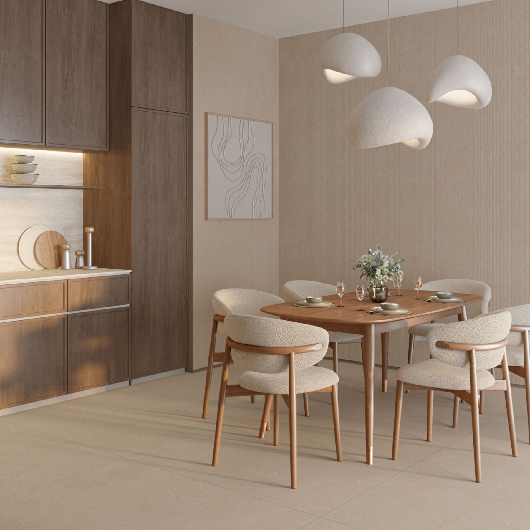 Clover Classic Shape Colorbody porcelain slab 120x280cm, 9mm thick, with a smooth uniform finish for elegant floors, walls and modern interior spaces.
