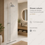 Commercial shower column with adjustable shower head, wall bracket and G1/2 female connection. Perfect for hotels, gyms, hospitals and bathrooms across UAE.