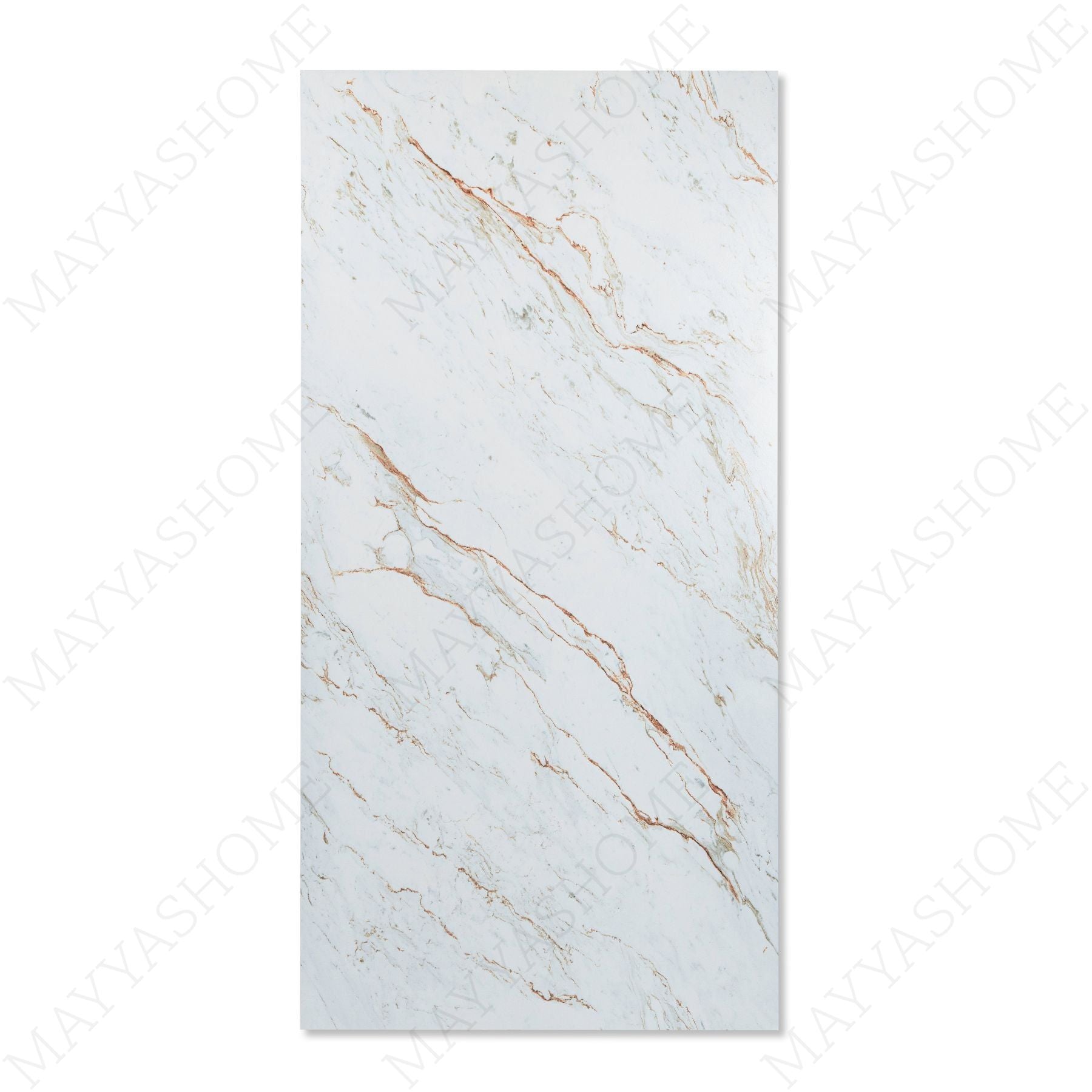 Copper Vein Statuario polished marble effect porcelain tile 60x120cm 9mm delivers luxurious white marble look with durable porcelain for floors and walls.
