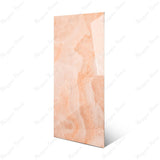 Coral Onyx glossy onyx effect porcelain tile 60x120cm with 9mm thickness features warm coral tones and polished luxury finish.