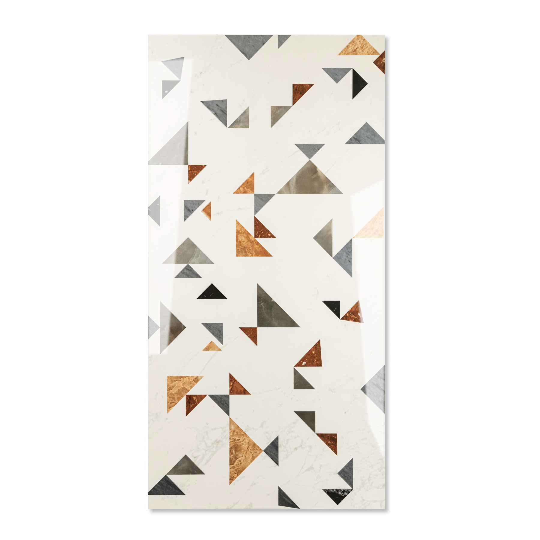 Coriander Decor porcelain tile 60x120cm 9mm thickness, earth-tone marble look with decor design, durable porcelain tile for floors and walls.