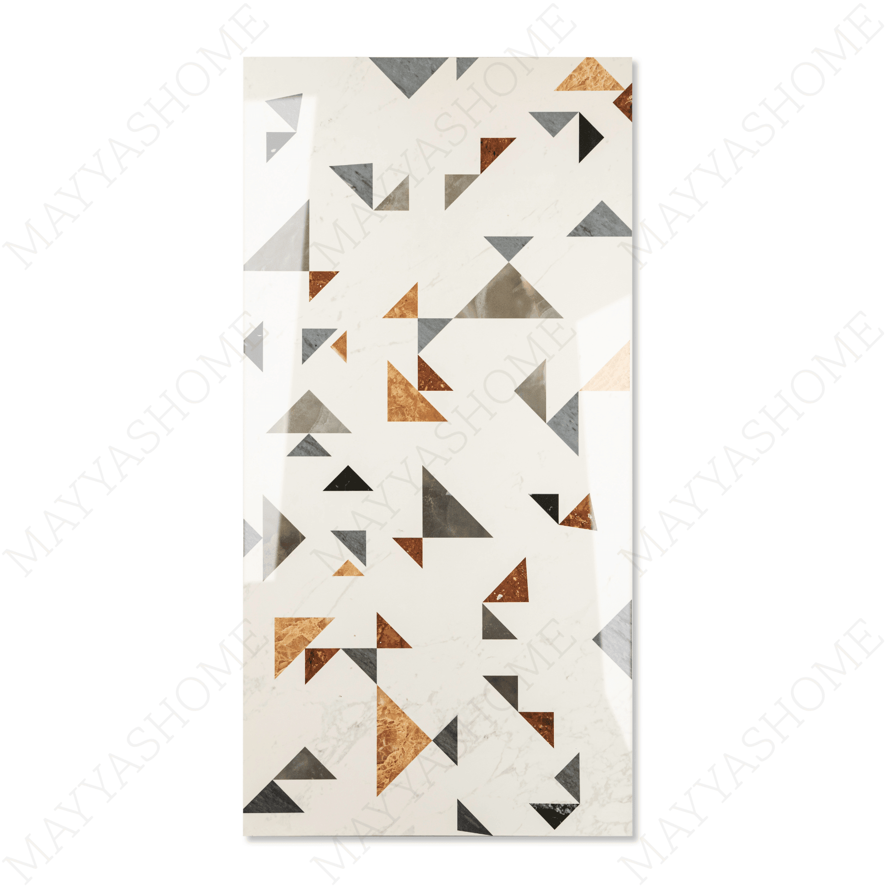 Coriander Decor porcelain tile 60x120cm 9mm thickness, earth-tone marble look with decor design, durable porcelain tile for floors and walls.