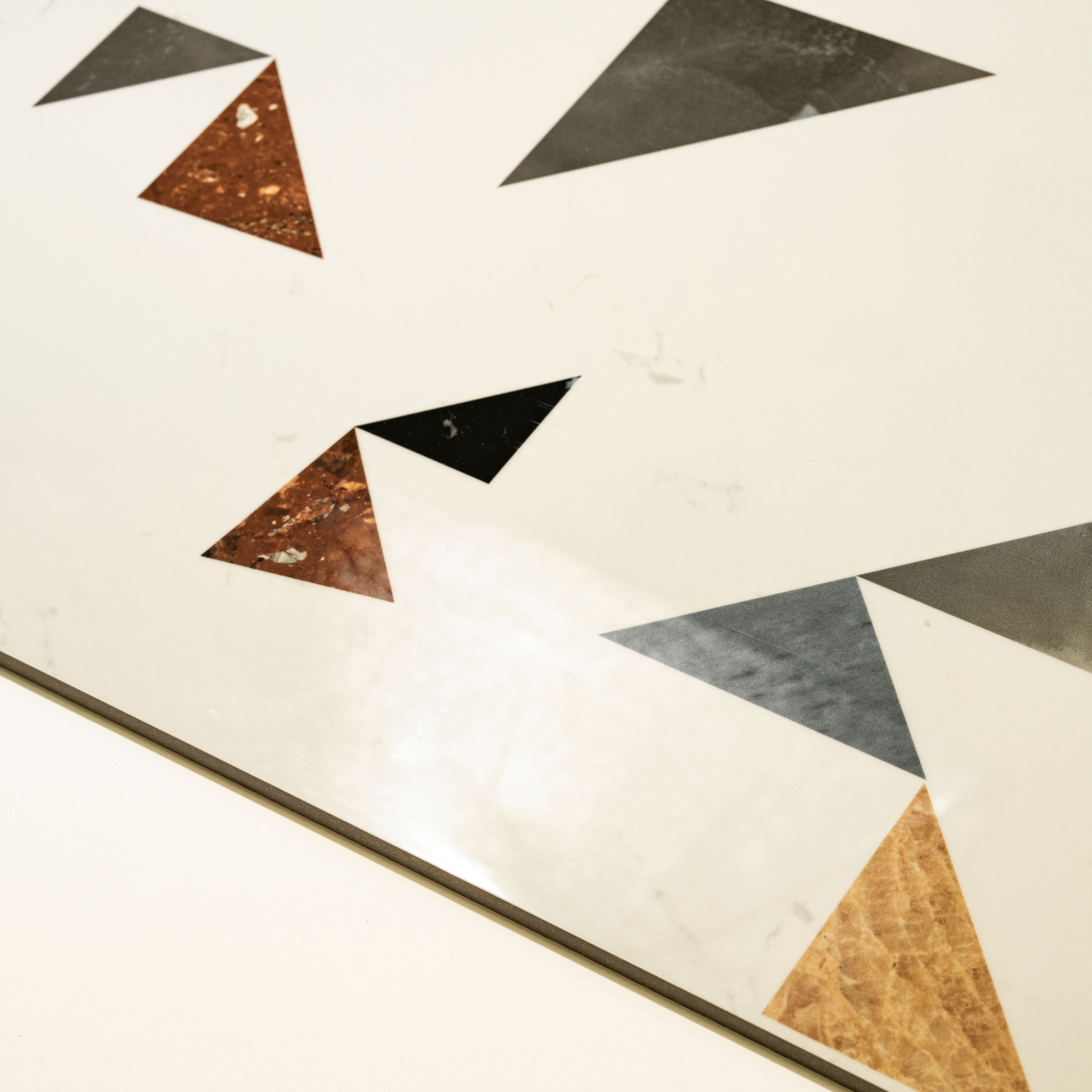 Coriander Decor porcelain tile 60x120cm 9mm thickness, earth-tone marble look with decor design, durable porcelain tile for floors and walls.