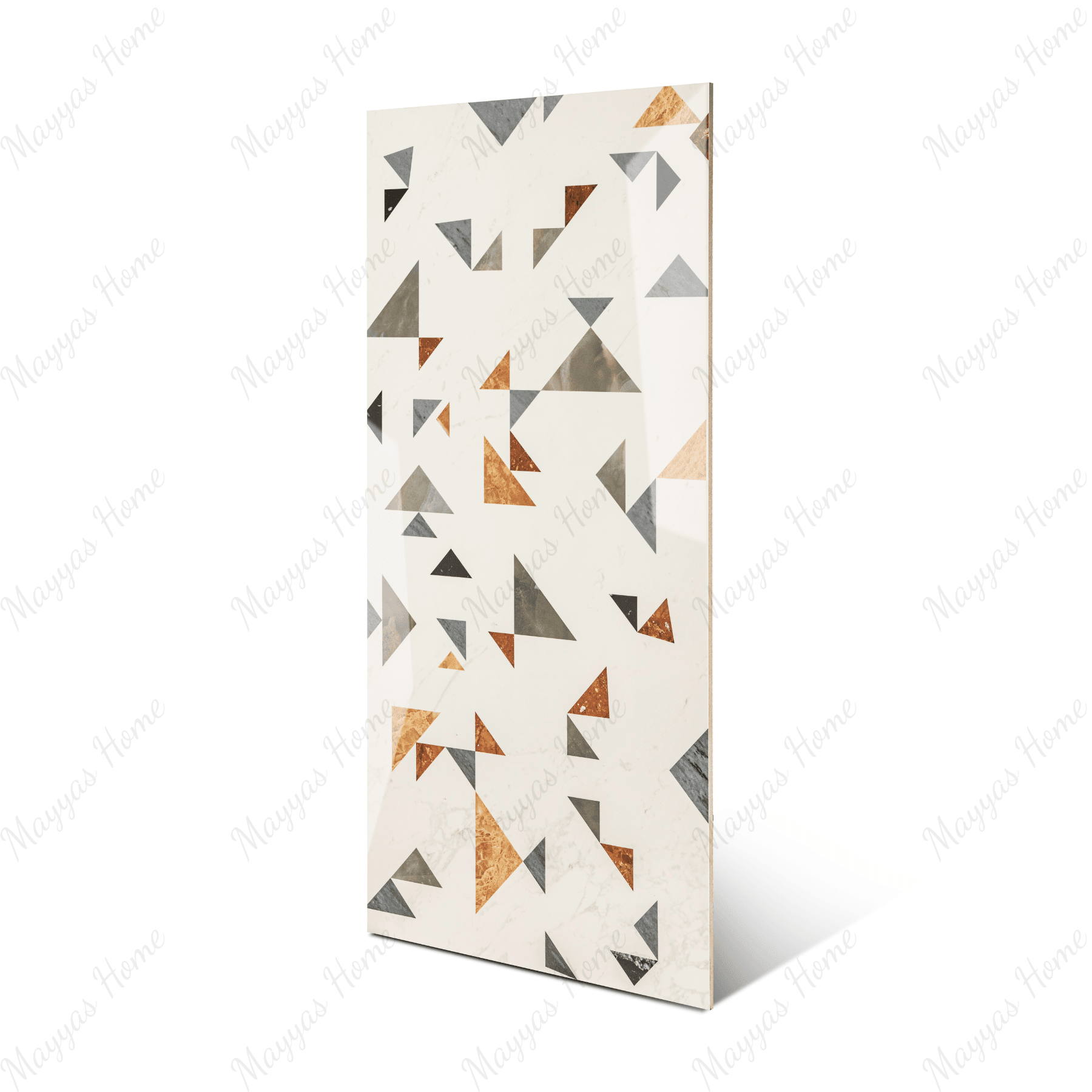 Coriander Decor porcelain tile 60x120cm 9mm thickness, earth-tone marble look with decor design, durable porcelain tile for floors and walls.