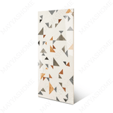 Coriander Decor porcelain tile 60x120cm 9mm thickness, earth-tone marble look with decor design, durable porcelain tile for floors and walls.