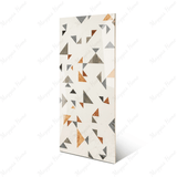 Coriander Decor porcelain tile 60x120cm 9mm thickness, earth-tone marble look with decor design, durable porcelain tile for floors and walls.