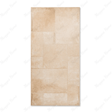 Cottage Clay Cubix porcelain tile 60x120cm 9mm thickness, clay stone look with geometric decor, durable porcelain tile for modern walls and floors.