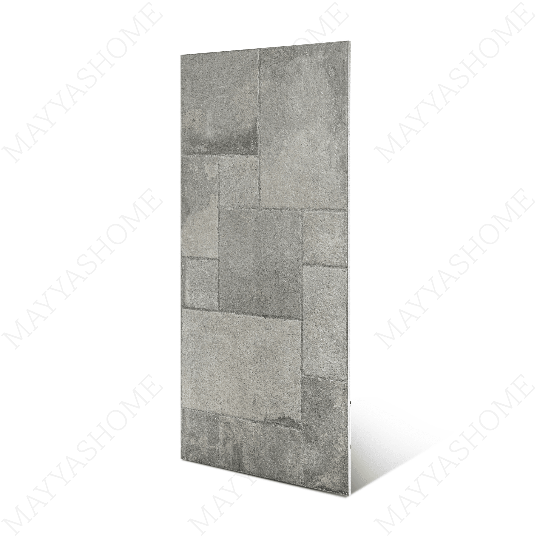 Cottage Nero Cubix porcelain tile 60x120cm 9mm thickness, black stone look with geometric decor, durable porcelain tile for modern walls and floors.