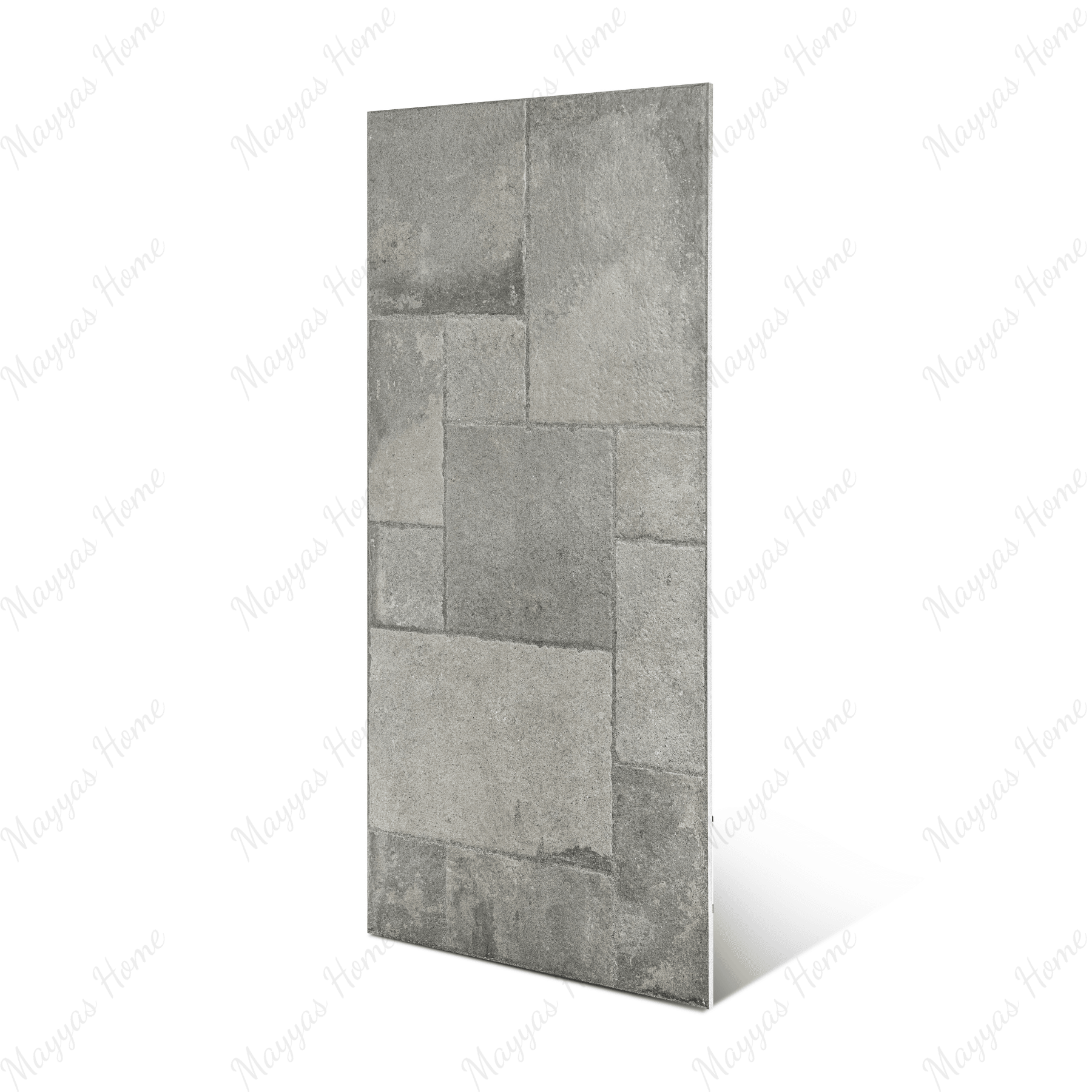 Cottage Nero Cubix porcelain tile 60x120cm 9mm thickness, black stone look with geometric decor, durable porcelain tile for modern walls and floors.