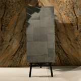 Cottage Nero Cubix porcelain tile 60x120cm 9mm thickness, black stone look with geometric decor, durable porcelain tile for modern walls and floors.