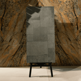 Cottage Nero Cubix porcelain tile 60x120cm 9mm thickness, black stone look with geometric decor, durable porcelain tile for modern walls and floors.