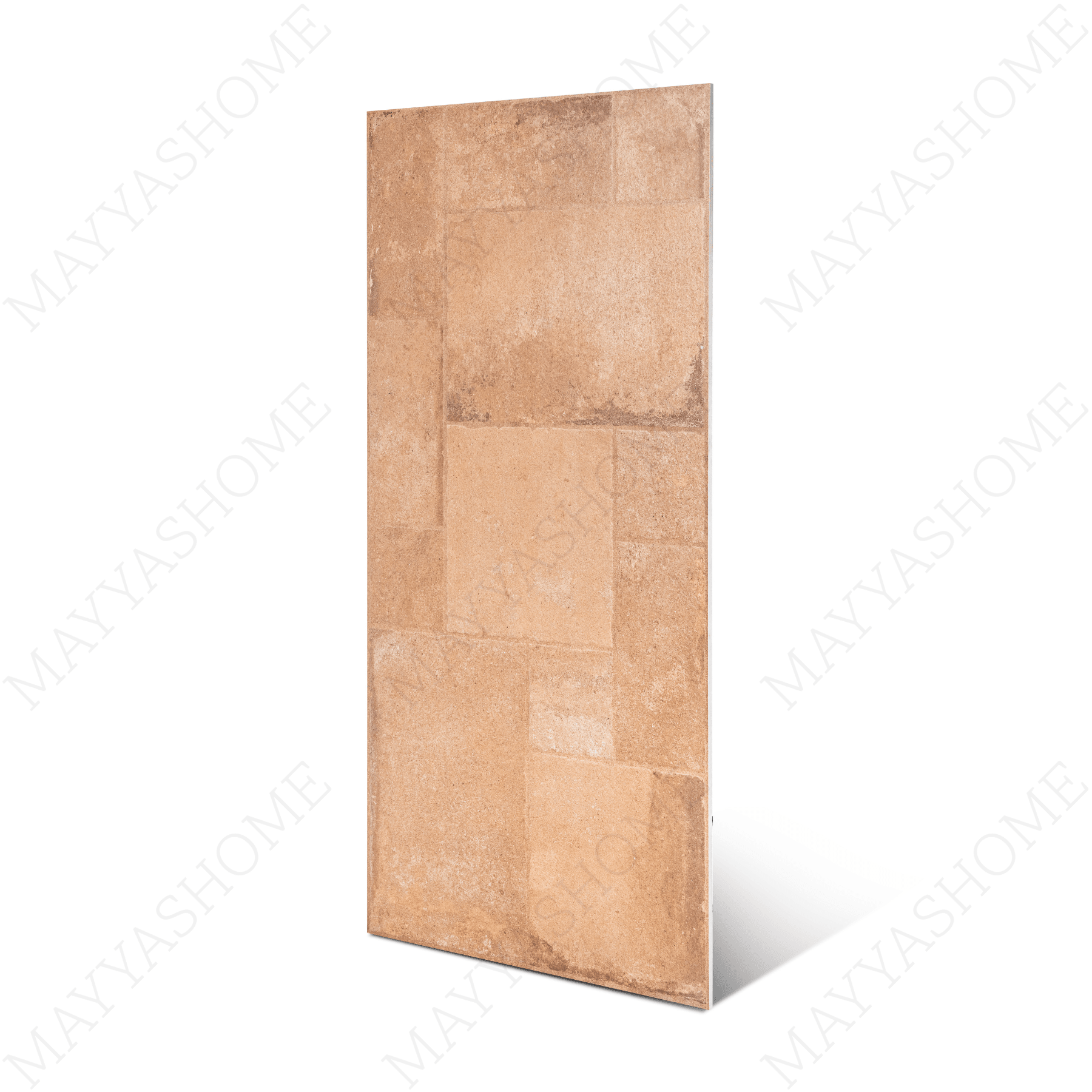 Cottage Terra Cubix porcelain tile 60x120cm 9mm thickness, terra-cotta stone look with geometric decor, durable porcelain tile for modern walls and floors.