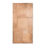 Cottage Terra Cubix porcelain tile 60x120cm 9mm thickness, terra-cotta stone look with geometric decor, durable porcelain tile for modern walls and floors.