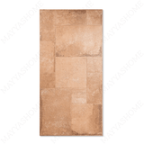 Cottage Terra Cubix porcelain tile 60x120cm 9mm thickness, terra-cotta stone look with geometric decor, durable porcelain tile for modern walls and floors.