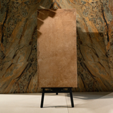 Cottage Terra Edge porcelain tile 60x120cm 9mm thickness, terra-cotta stone look design, durable porcelain tile for warm modern floors and walls.