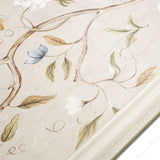 Crema Frame Blossom matt stone effect porcelain tile 60x120cm with 9mm thickness features soft beige tones and elegant floral detailing.
