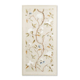 Crema Frame Blossom matt stone effect porcelain tile 60x120cm with 9mm thickness features soft beige tones and elegant floral detailing.