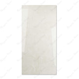 Crema White glossy marble effect porcelain tile 60x120cm with 9mm thickness features soft cream tones, subtle veining and elegant polished finish.