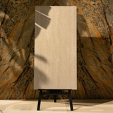 Crystal White porcelain tile 60x120cm with 9mm thickness, marble look finish, durable porcelain, ideal for floors and walls.