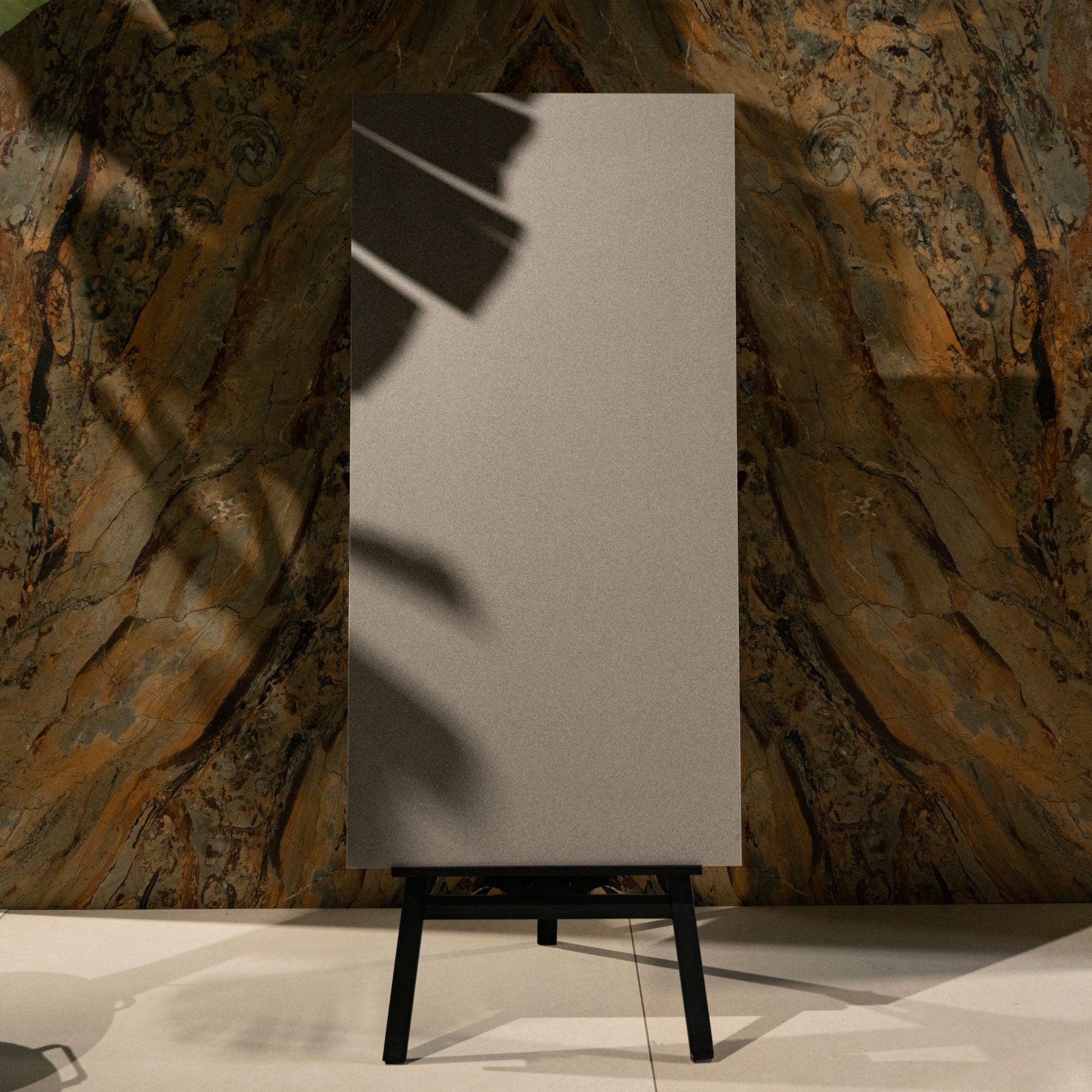 Desert Apricot matt stone effect porcelain tile 60x120cm with 9mm thickness features warm apricot tones for elegant interiors.