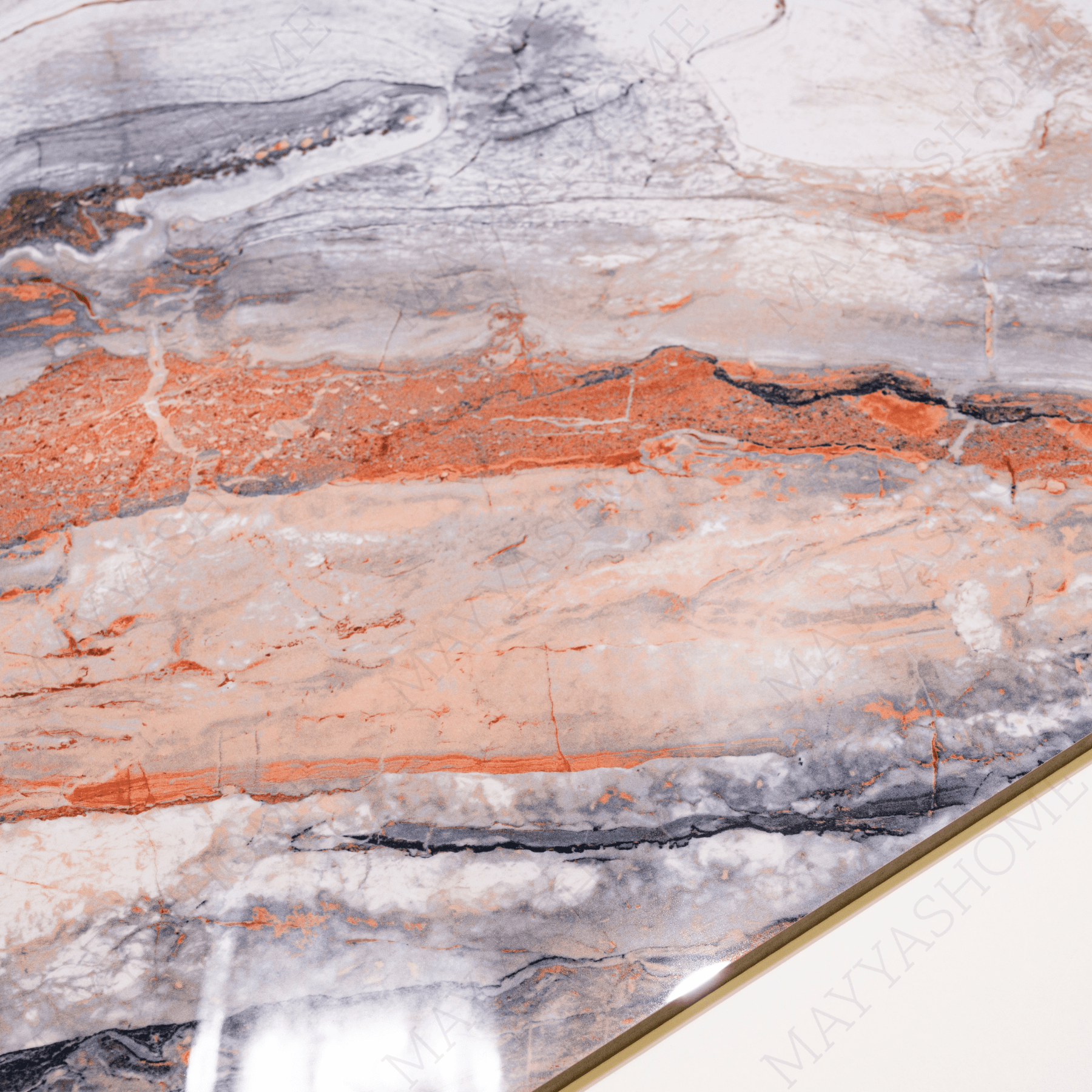 Dike Crimson porcelain tile 60x120cm 9mm thickness, red marble look design, durable porcelain tile ideal for luxury floors and walls.