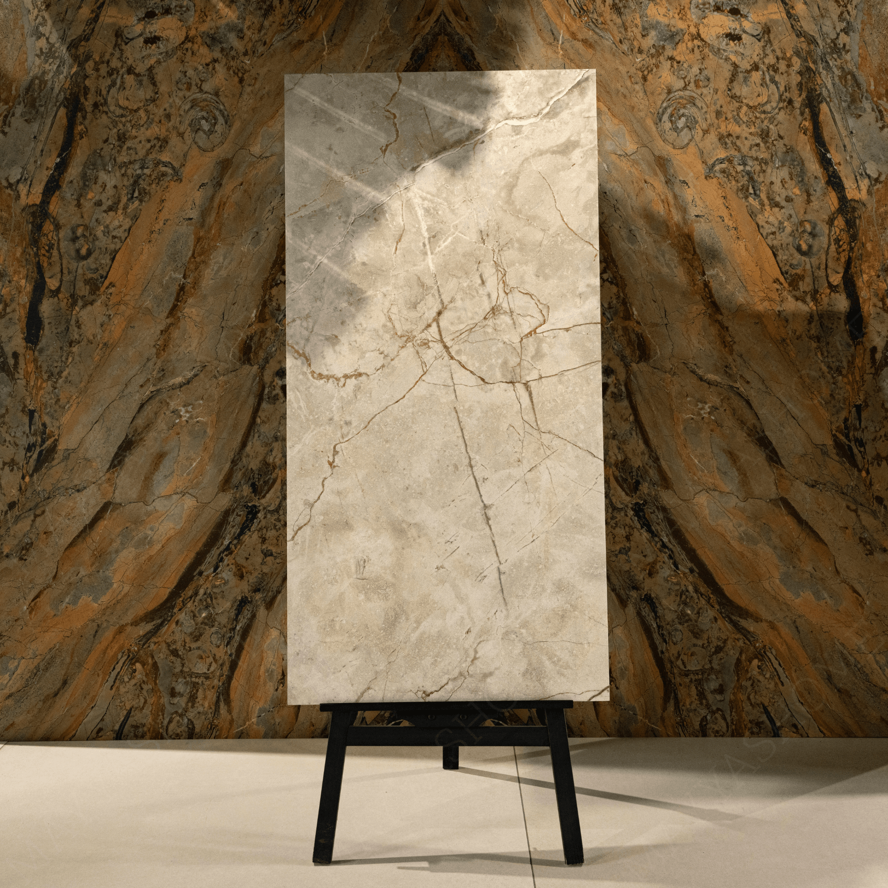 Discover VIVIAN WHITE porcelain tile 600x1200mm with 9MM thickness and glitter on matt finish. Durable large format tile perfect for stylish, shimmer-enhanced flooring and wall applications.
