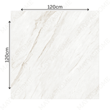 ELITE WHITE – 120x120cm glossy porcelain tile featuring premium white marble design. Large format tile perfect for elegant, durable flooring and wall applications.