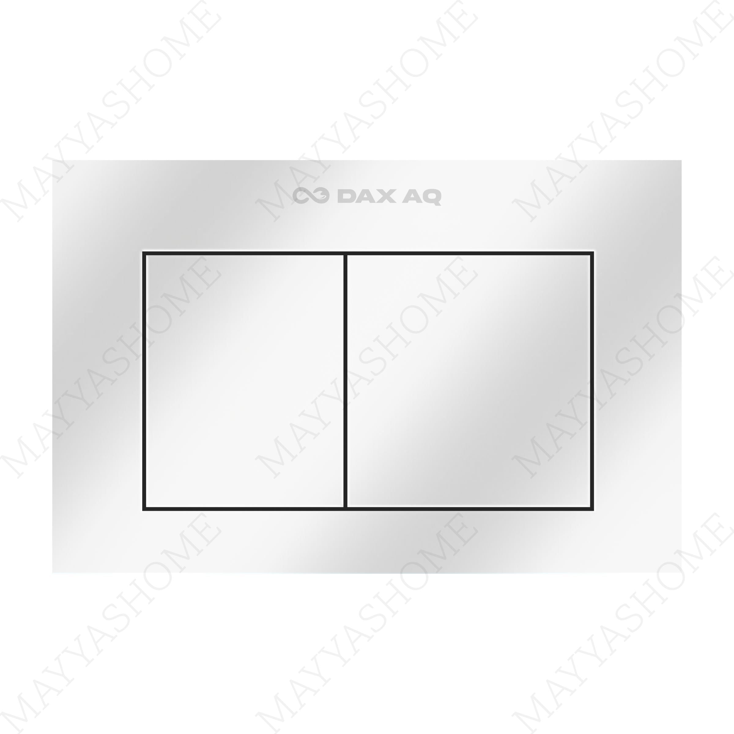 Elegant Slate White Polished flush plate - dual-flush design, durable build, modern look & water-saving performance Ideal for Standard & contemporary bathrooms.