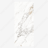 Elegant book match marble look tiles with a refined matt finish. 120x320cm large format tile perfect for premium interior surfaces