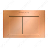 Elegant rose gold flush plate - dual flush control, polished finish & premium modern design for luxury interiors. Ideal for stylish modular switch installations