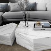 Elevate interiors with luxurious marble look tiles featuring a radiant polished finish. Ideal for modern spaces with large format tiles.
