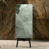 Emerald Fur porcelain tile 60x120cm 9mm thickness, green marble look design, durable porcelain, ideal for modern floors and walls.